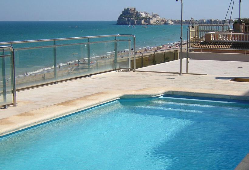 Apartamento Con Aire Acondicionado En 1ª Linea De Playa Edificio Moli De Vent Peñíscola Esterno foto